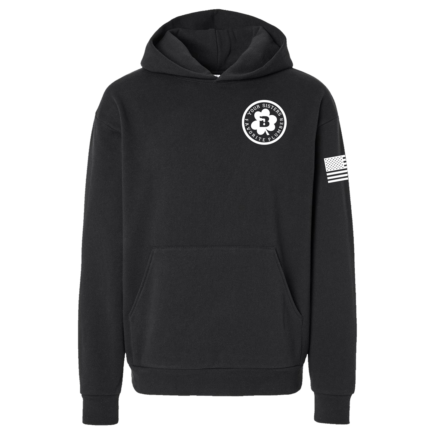 Your Sisters Favorite Heavy Weight Black Hoodie