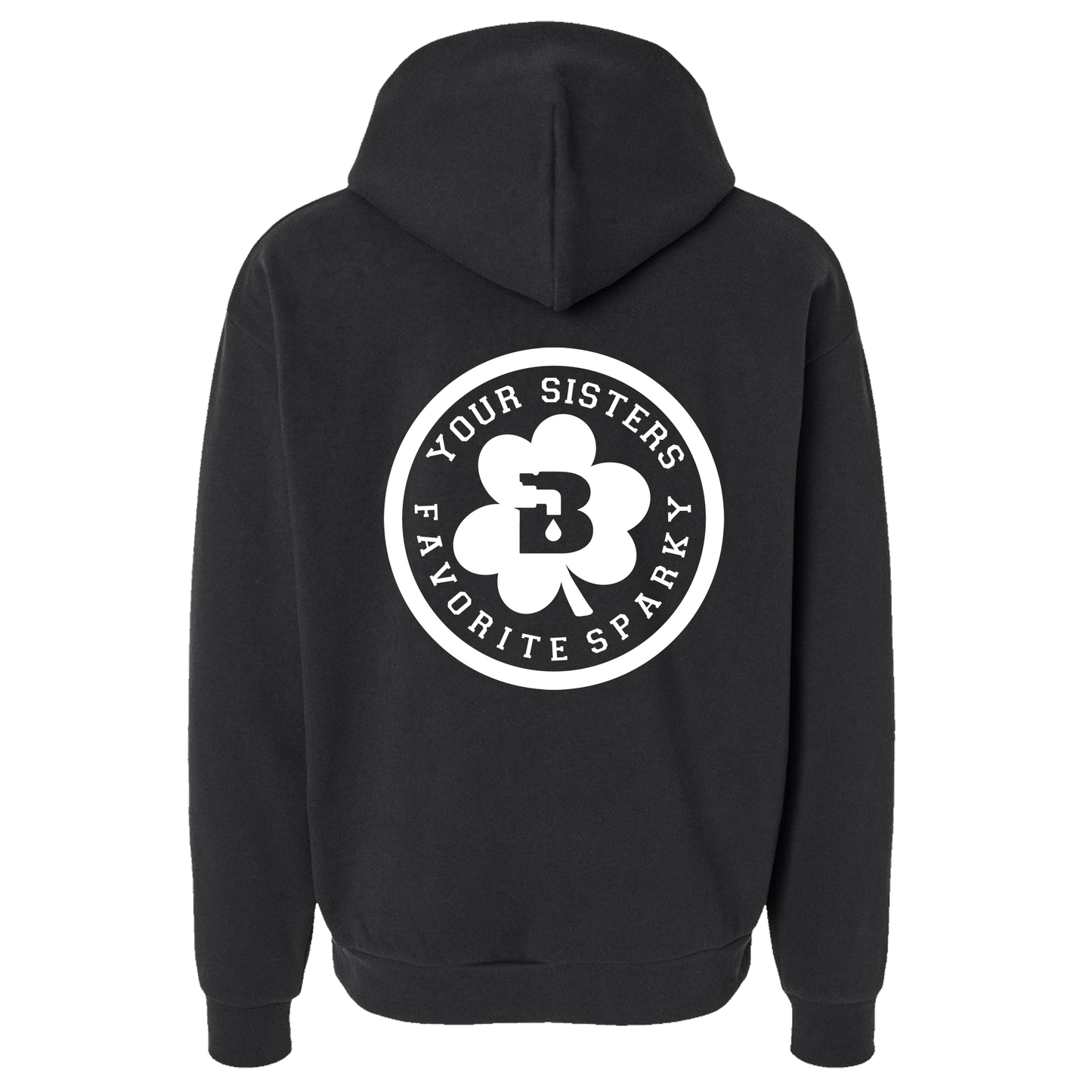 Your Sisters Favorite Sparky Black Hoodie