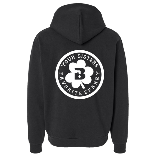 Your Sisters Favorite Sparky Black Hoodie