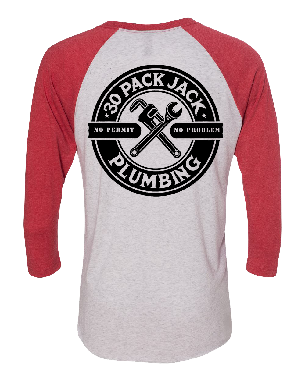 30 Pack Plumbing Red Three Quarter Tee