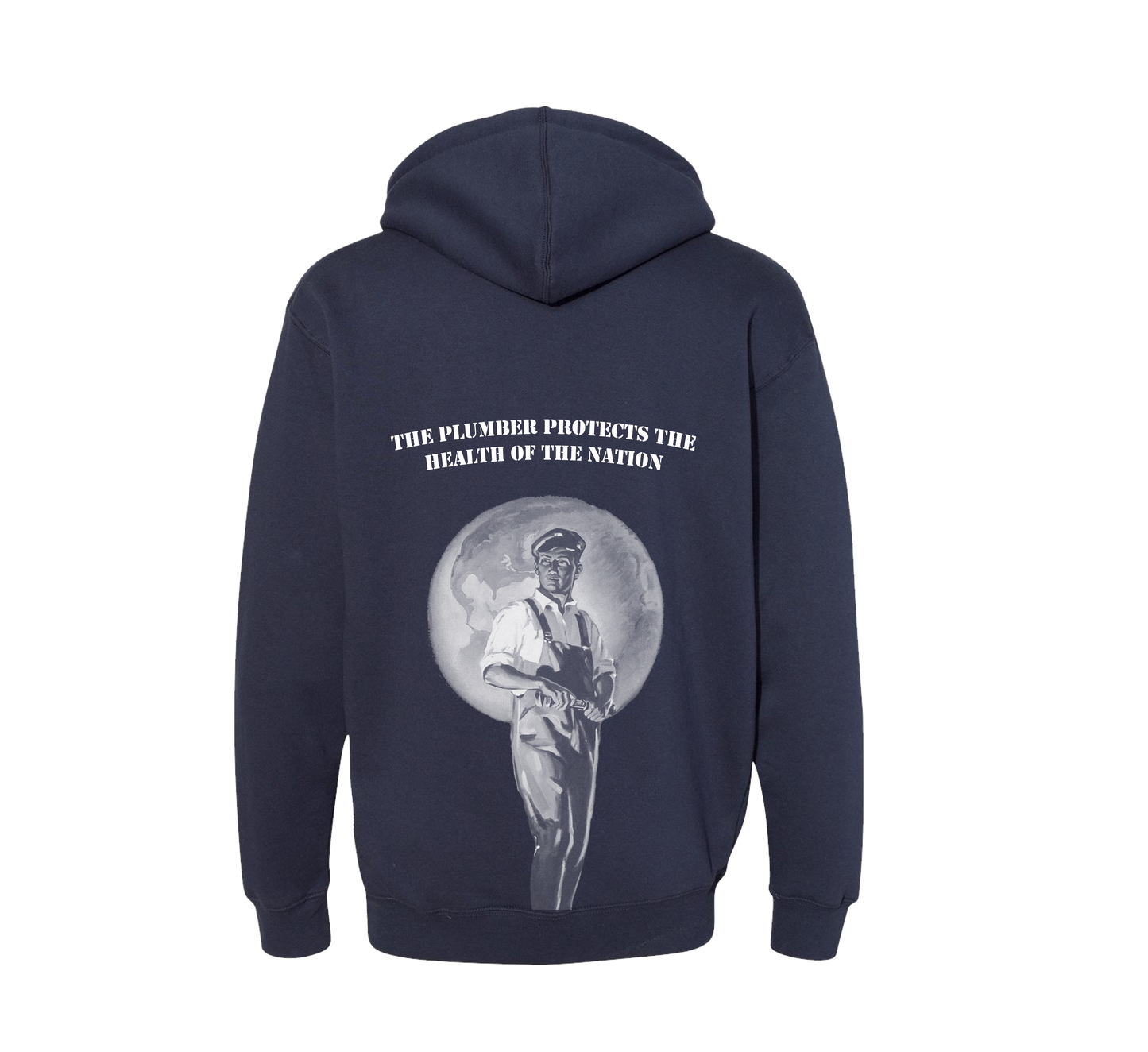 The Plumber Protects Slate Blue Hoodie