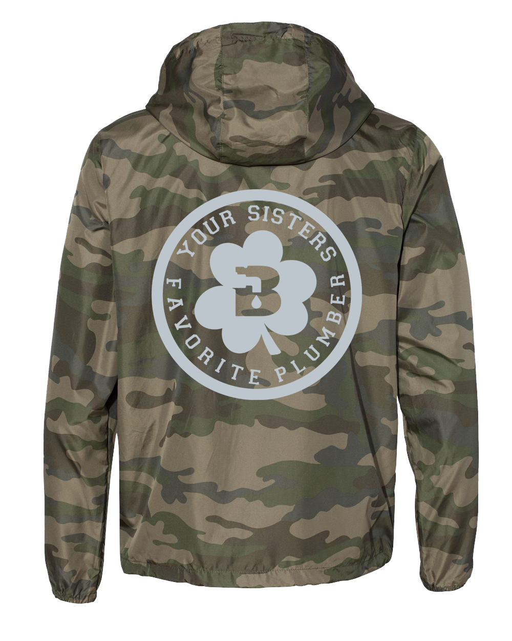 Your Sisters Favorite Camo Windbreaker - Reflective Logo