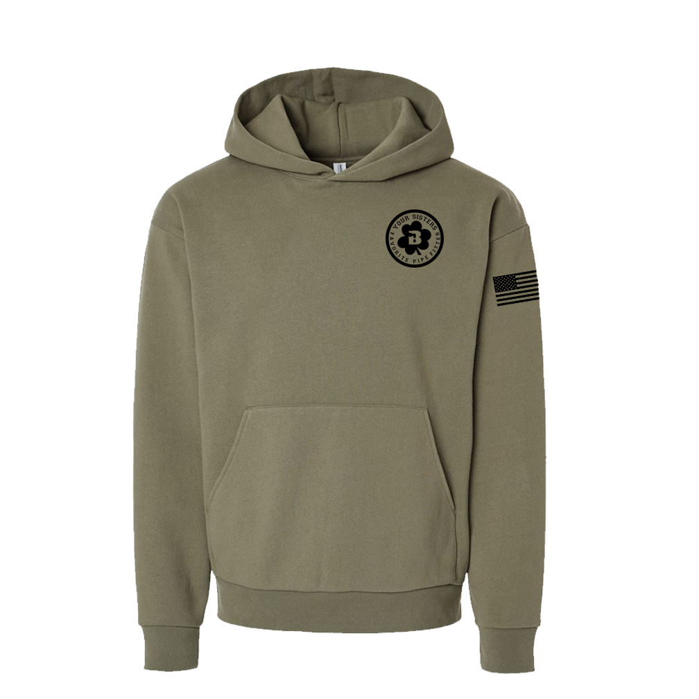 Your Sisters Favorite Plumber Olive Heavyweight Hoodie