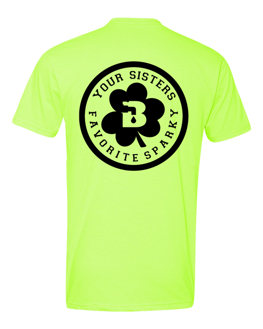 Your Sisters Favorite Sparky Safety Yellow Tee