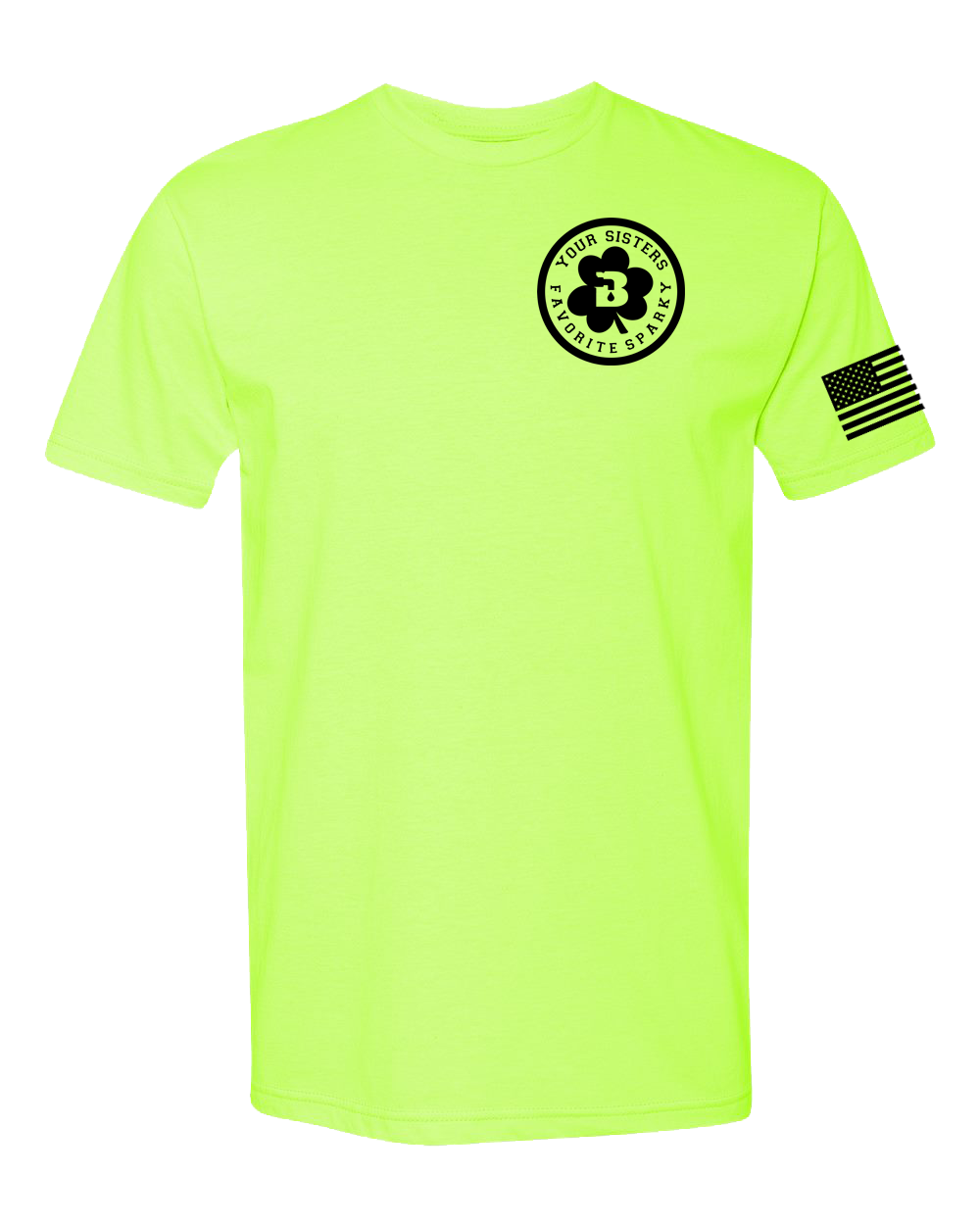 Your Sisters Favorite Sparky Safety Yellow Tee