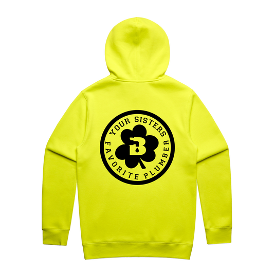 Your Sisters Favorite Plumber Safety Yellow Hoodie