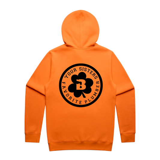 Your Sisters Favorite Plumber Safety Orange Hoodie