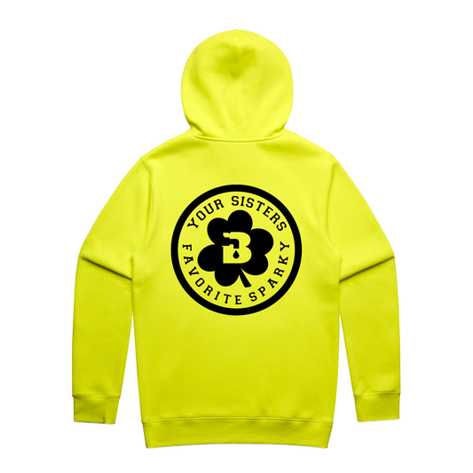 Your Sisters Favorite Sparky Safety Yellow Hoodie